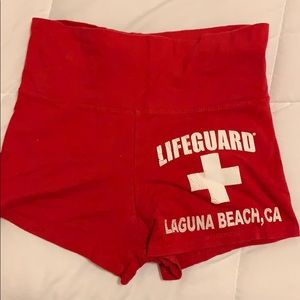 High rise swim shorts